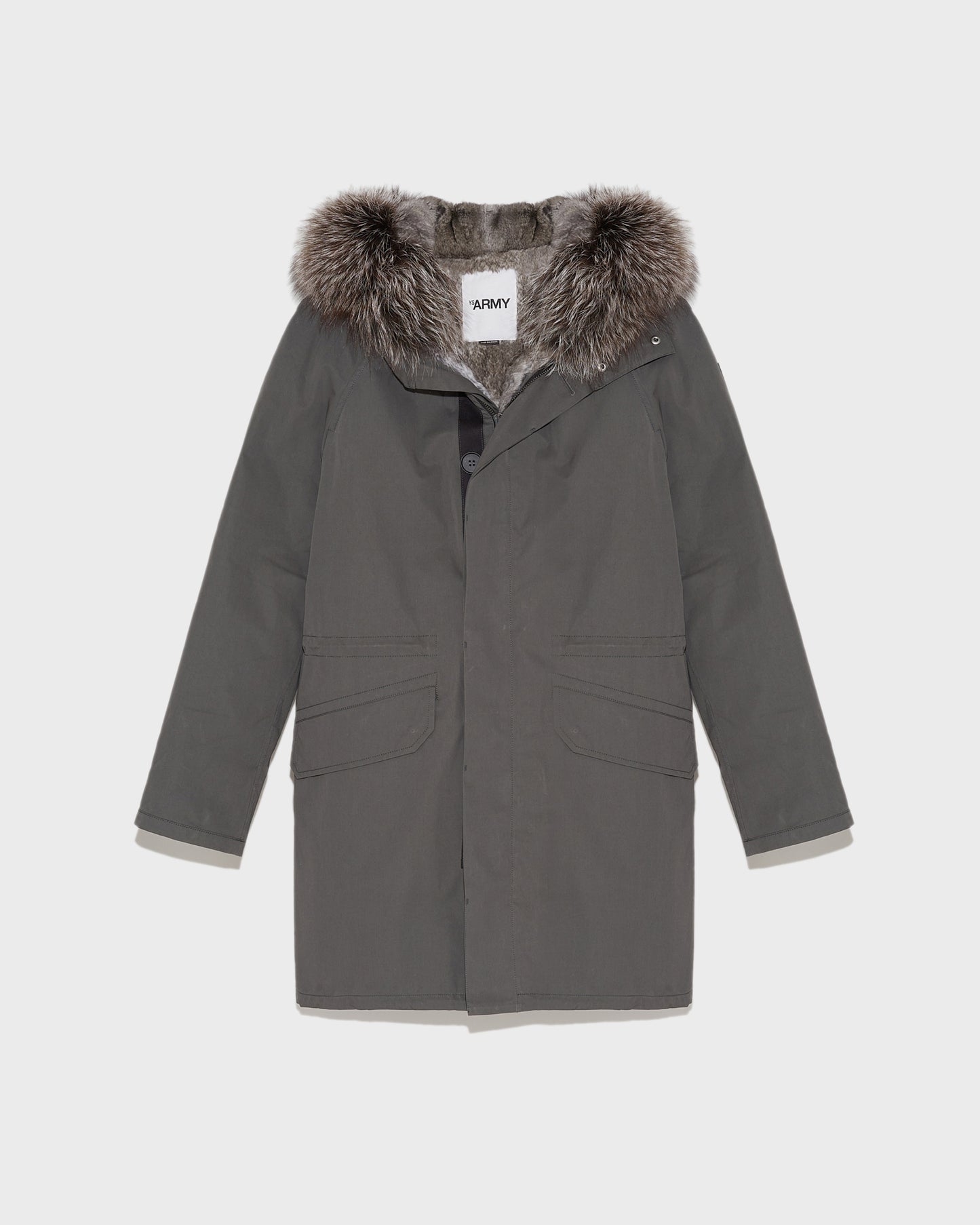 parka-iconique-en-coton-melange-et-fourrure-gris-21whm01890f52xb2863 -Yves Salomon