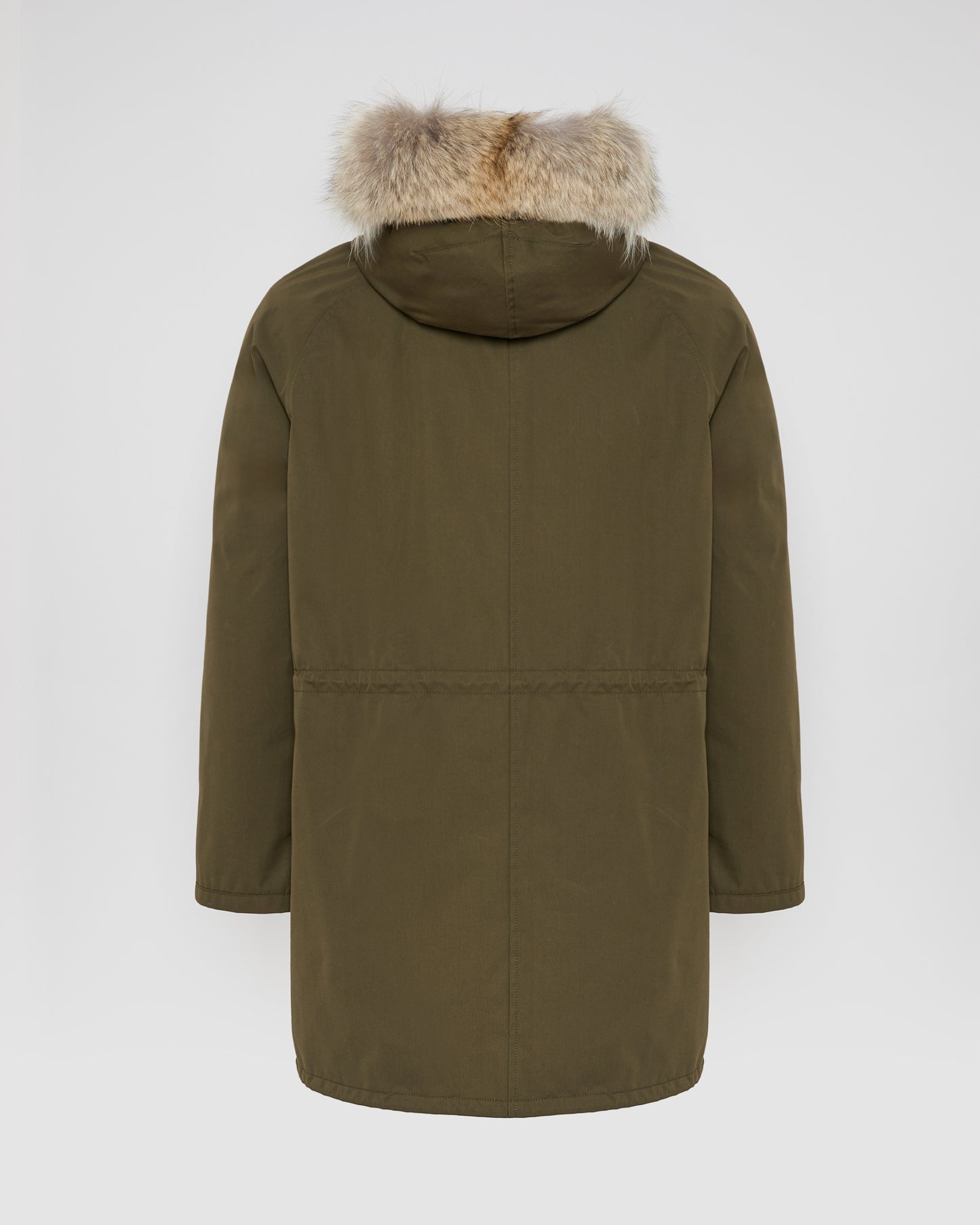 Parka iconique longue en coton technique avec fourrure de coyote et lapin -Yves Salomon