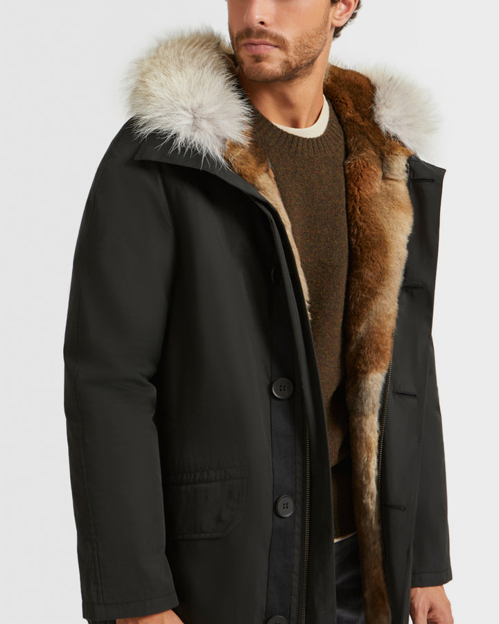 parka-avec-capuche-a-fourrure-noir-21whv01977f71xa0067 -Yves Salomon