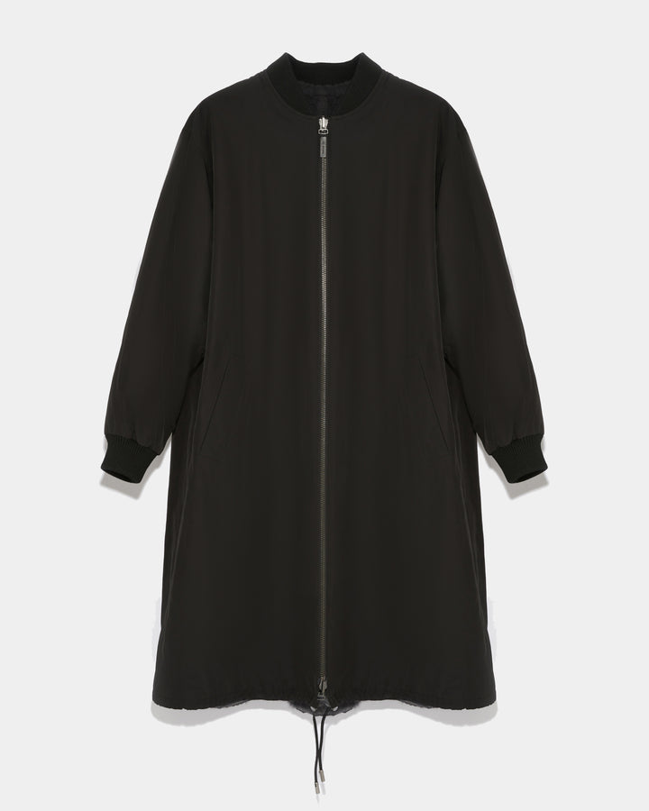 bomber-reversible-en-tissu-technique-deperlant-et-vison-a-poils-longs-noir-gris-22wfm04700a22xb3011 -Yves Salomon