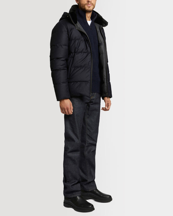 doudoune-courte-tissu-loro-piana-interieur-col-vison-ejarre-bleu-fonce-22wuv00670lsveb2335 -Yves Salomon