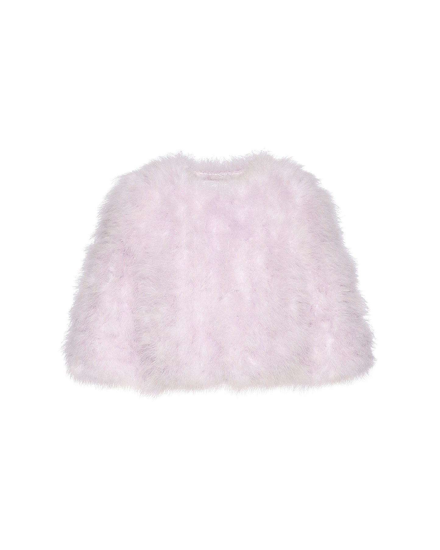 Short feather jacket