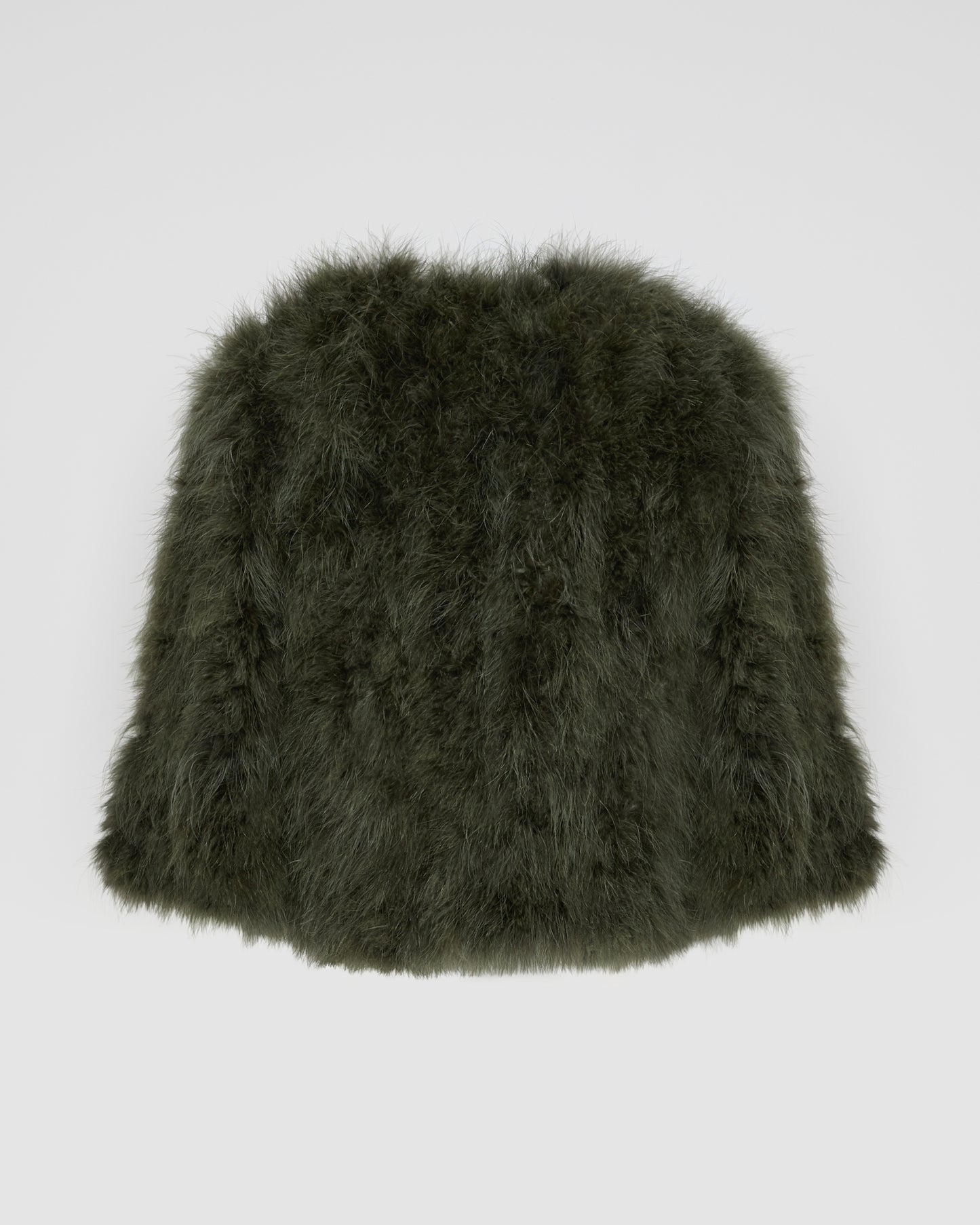 Short feather jacket