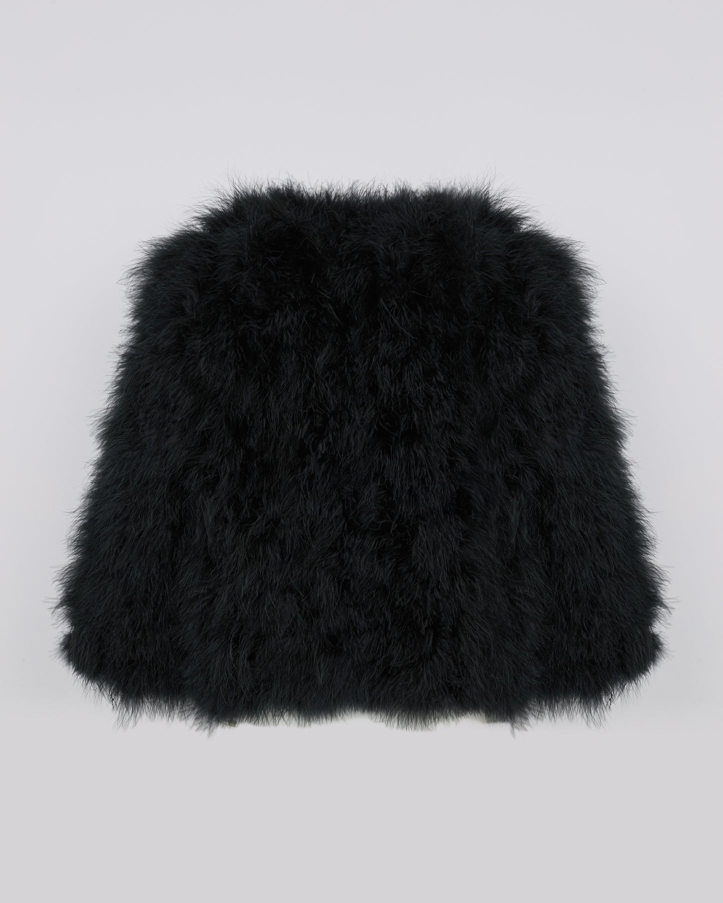 veste-courte-en-plumes-noir-23wav15454pluxc99 -Yves Salomon