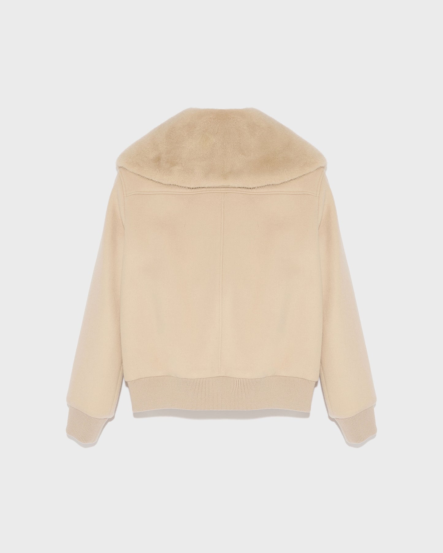 blouson-en-lainage-cachemire-avec-col-en-vison-sable-23wyv02460cavia2122 -Yves Salomon