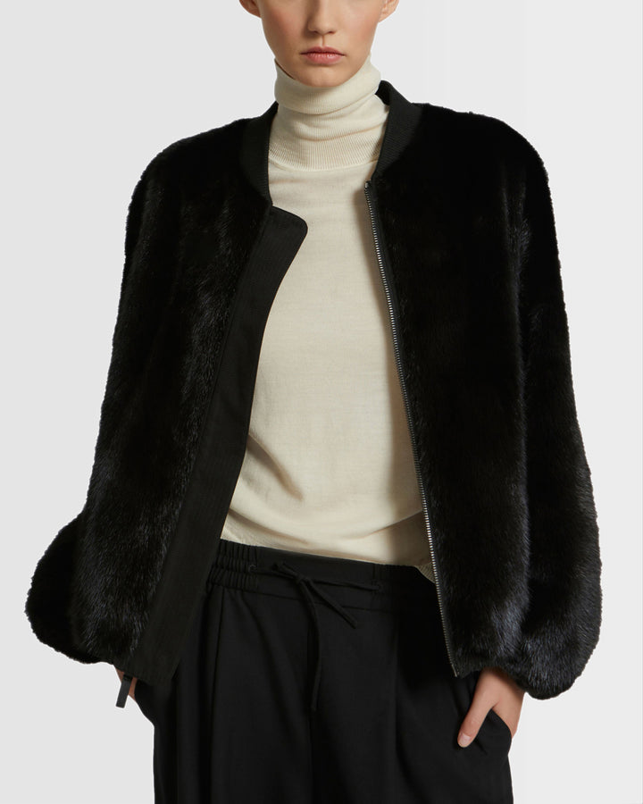 bomber-reversible-en-tissu-technique-deperlant-et-vison-a-poils-longs-noir-24wfv06361a22xc99 -Yves Salomon