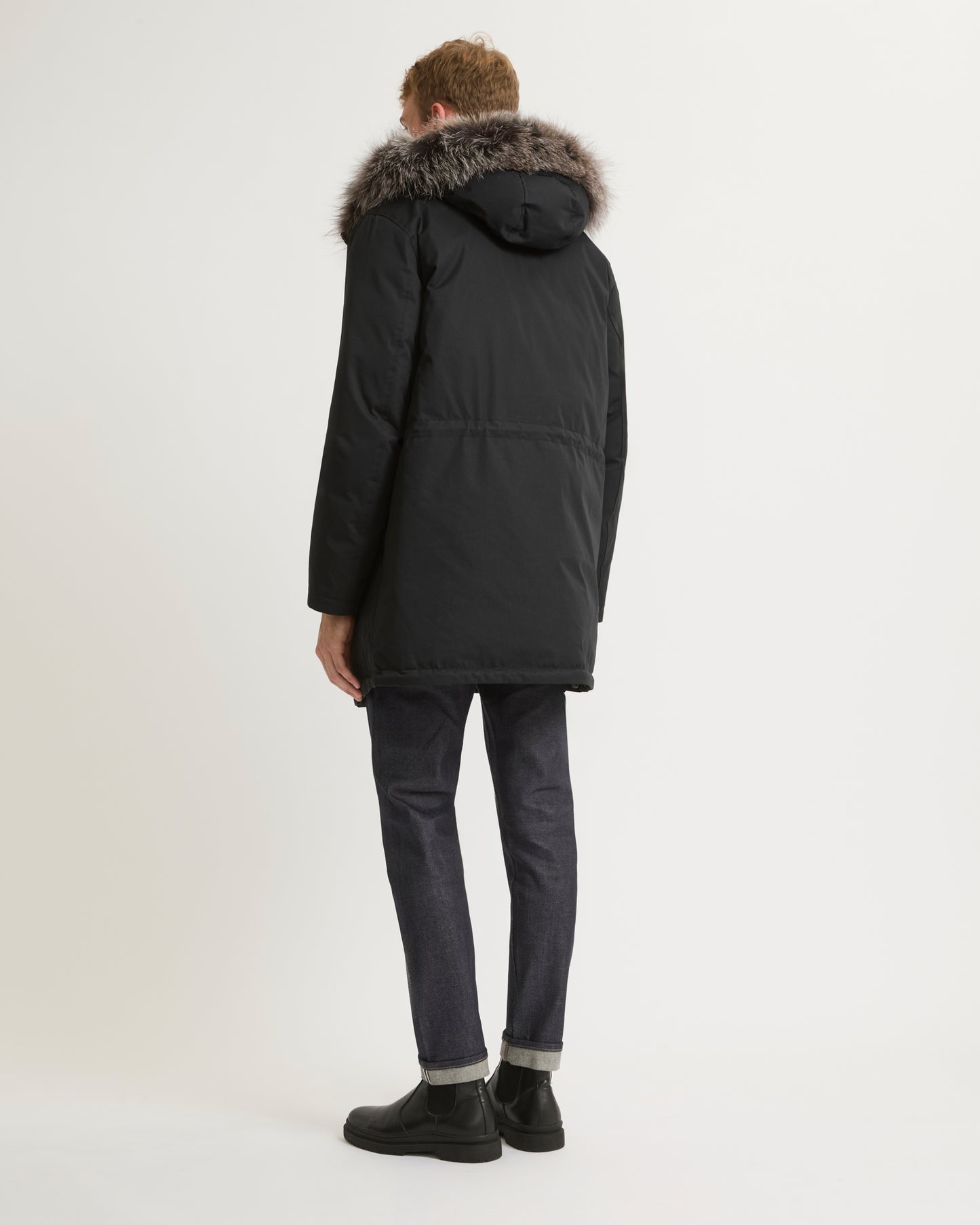 parka-iconique-en-coton-melange-garniture-renard-noir-25whm03390k25gb1820 -Yves Salomon