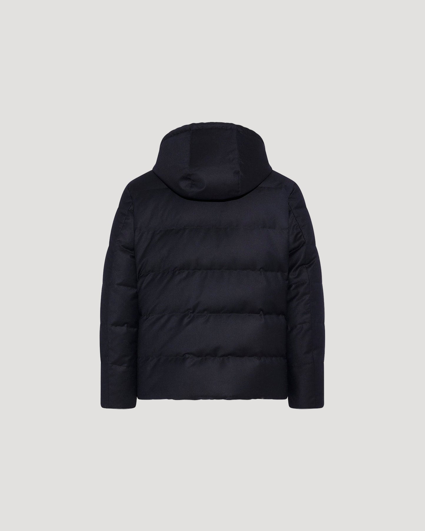 Doudoune courte en tissu Loro Piana garniture fourrure de vison -Yves Salomon