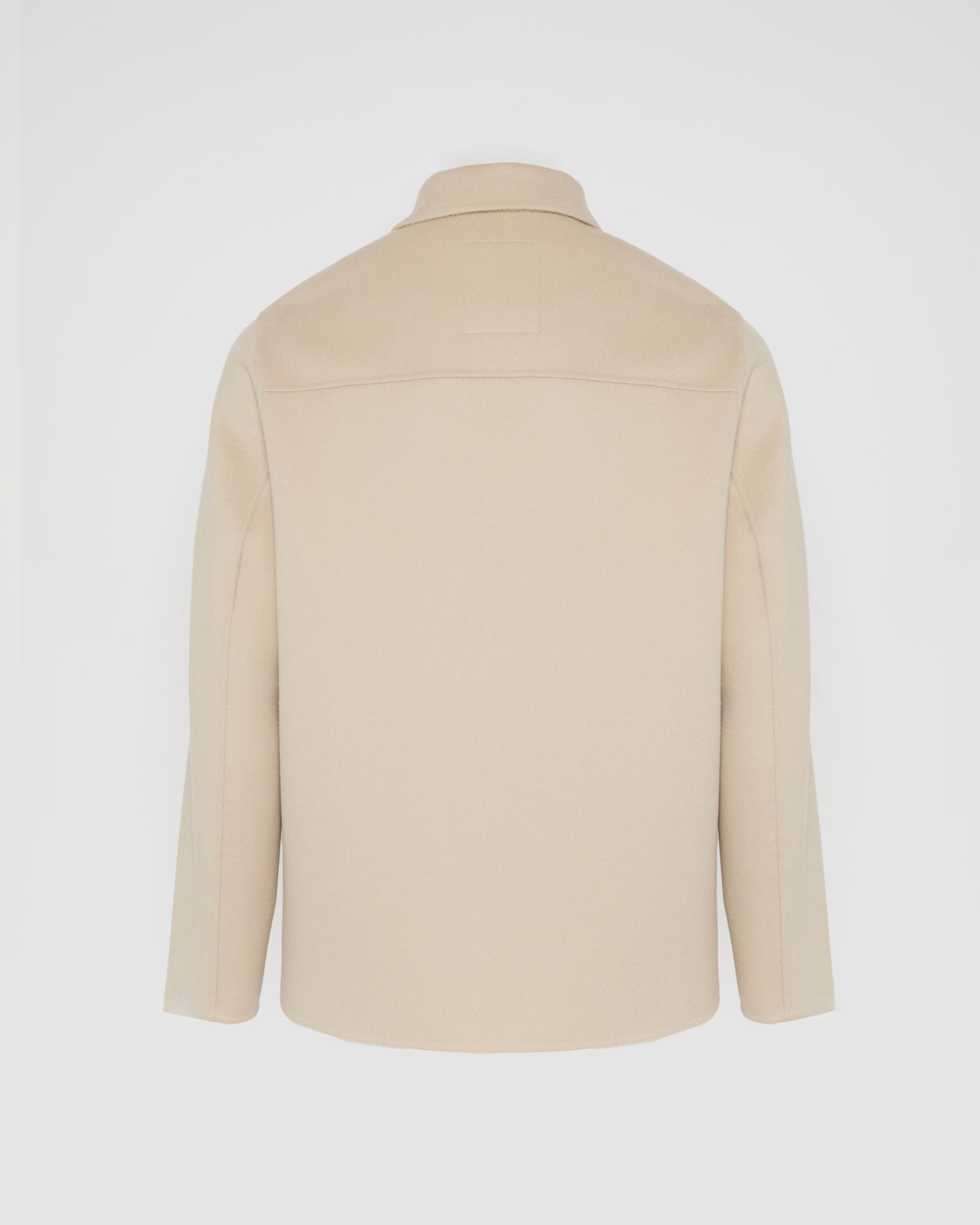 Workwear jacket in double-sided wool-cashmere fabric