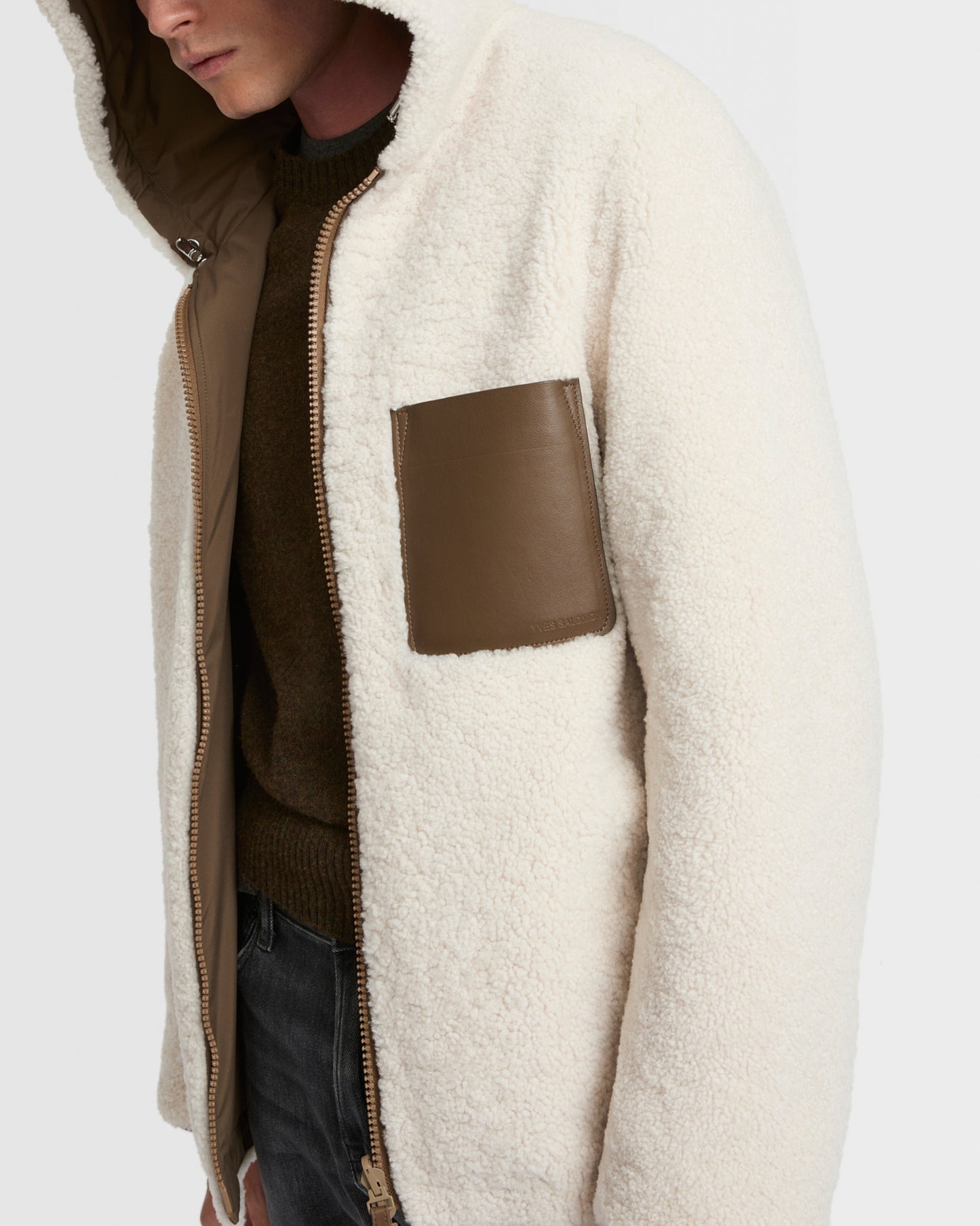 hoodie-en-peau-lainee-reversible-blanc-25whv60670b15xc11 -Yves Salomon
