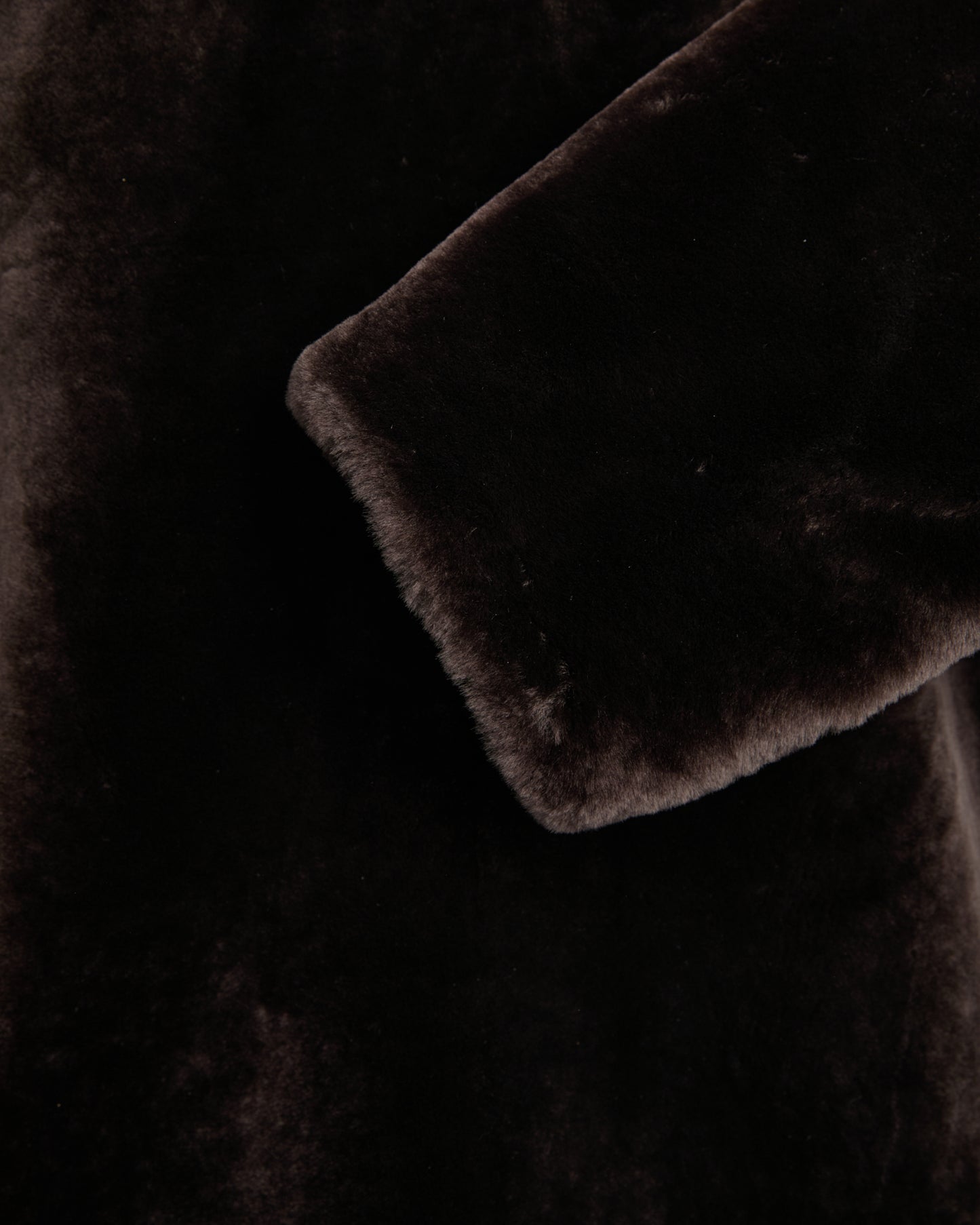 Veste style hoodie en peau lainée d'agneau réversible -Yves Salomon