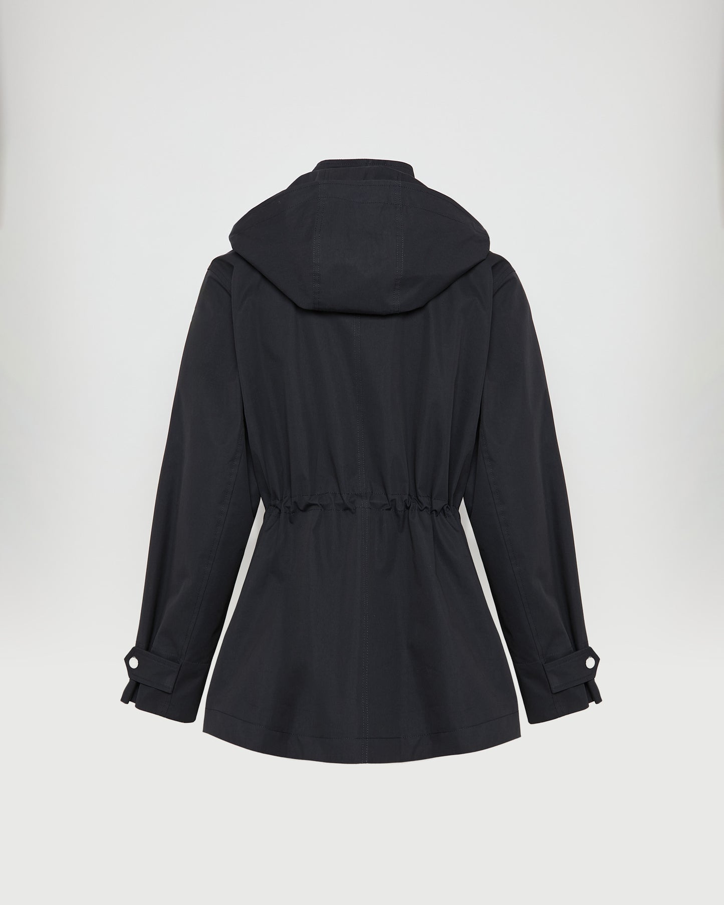 Parka saharienne en coton mélangé et cuir imperméable -Yves salomon - Nouvelle collection Printemps Été