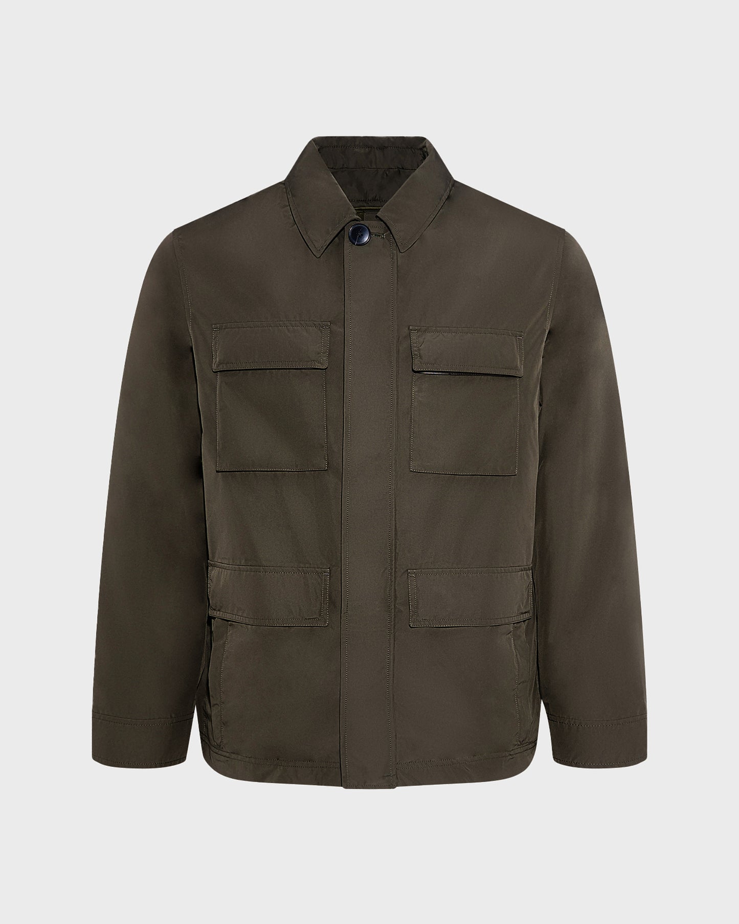 Waterproof technical fabric safari jacket