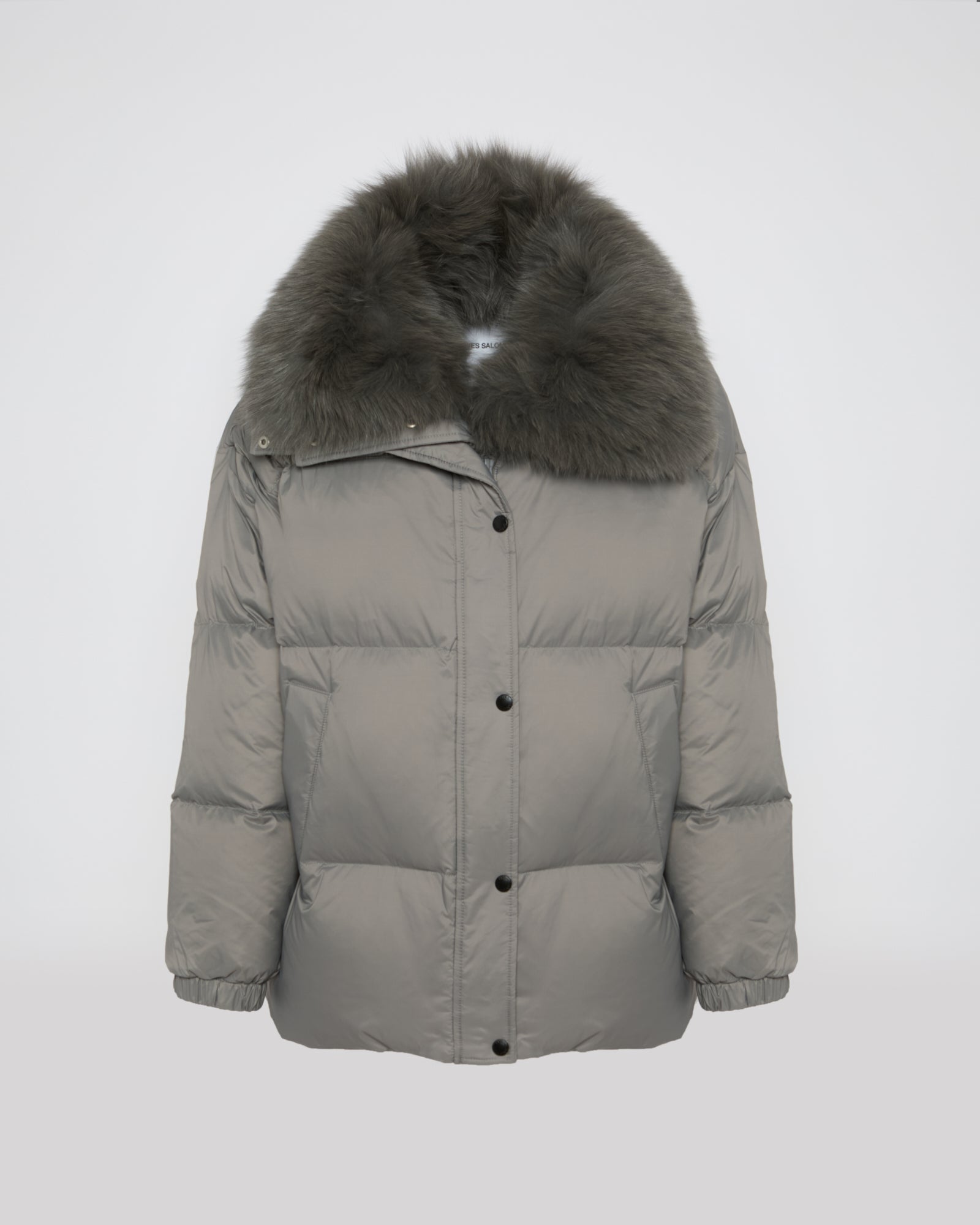 Doudoune Brunello Cucinelli Avec Col En Fourrure De Renard – Modèle Bleu Marine Taille L