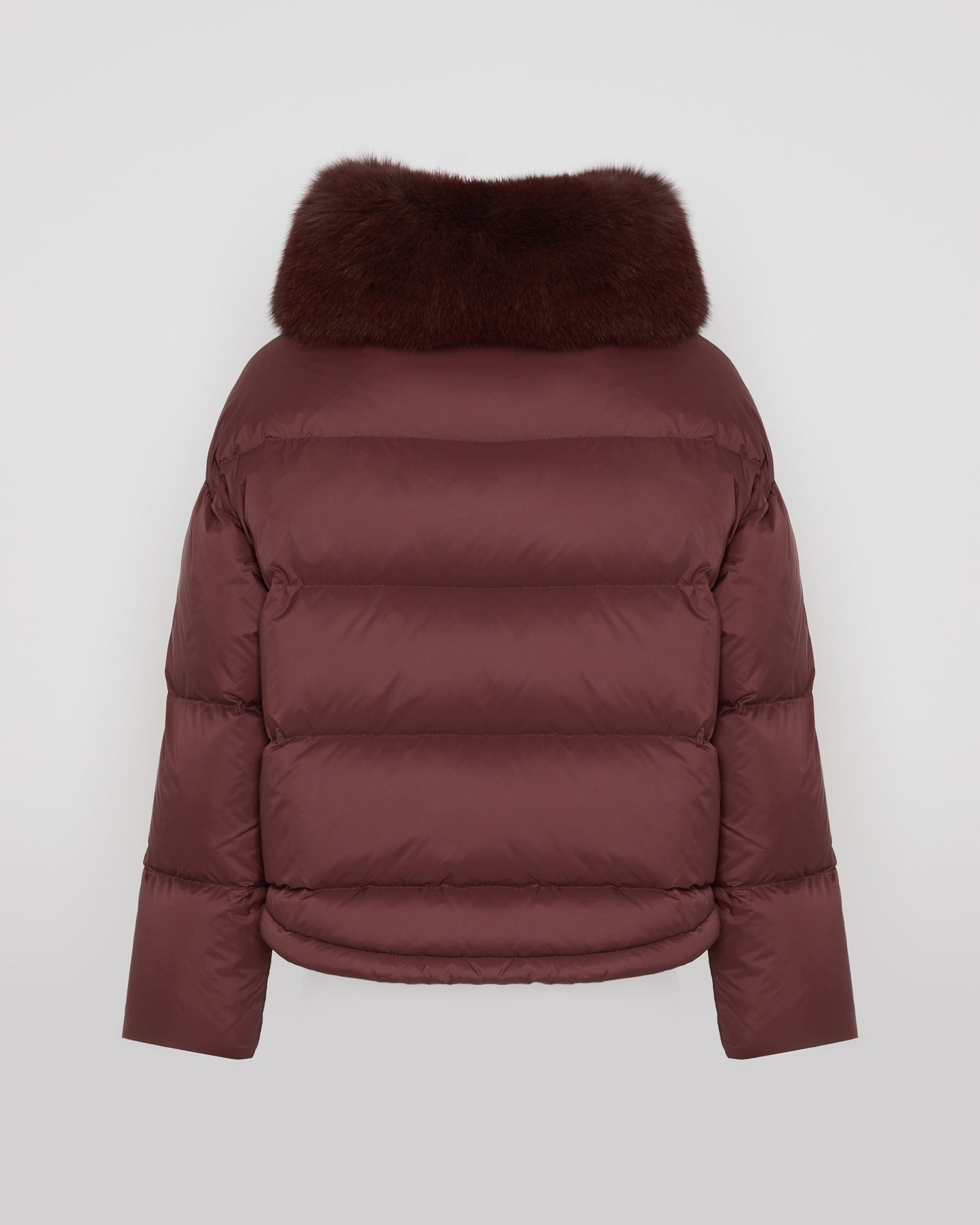 Doudoune courte garniture fourrure de renard -Yves Salomon