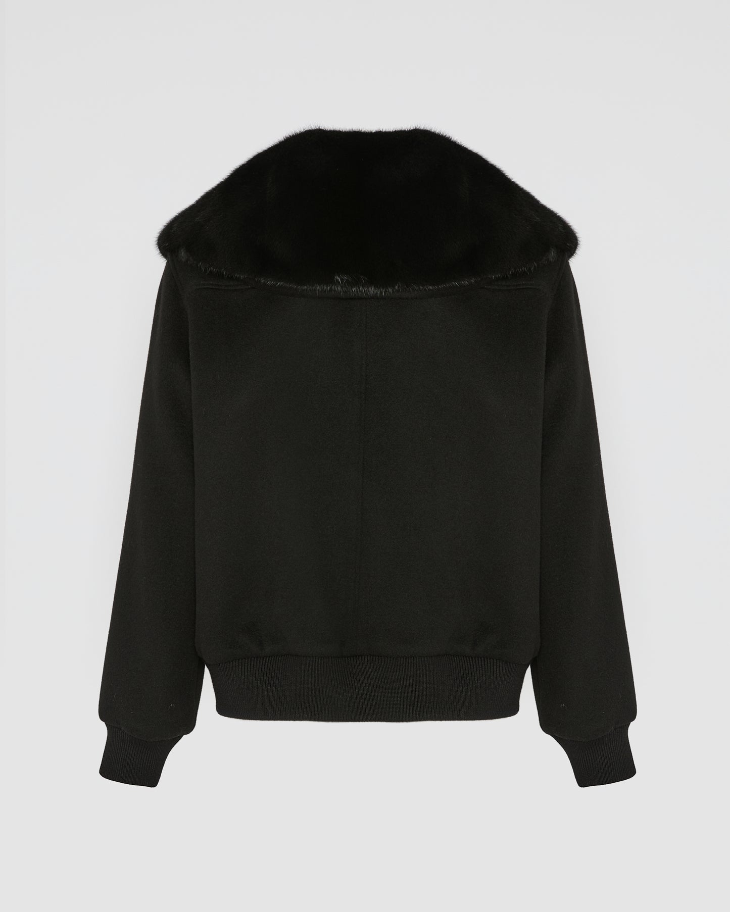 Blouson court en cachemire mélangé et col amovible en fourrure de vison -Yves Salomon