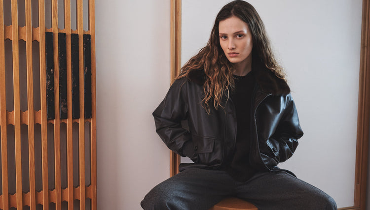 Veste en cuir femme - Yves Salomon