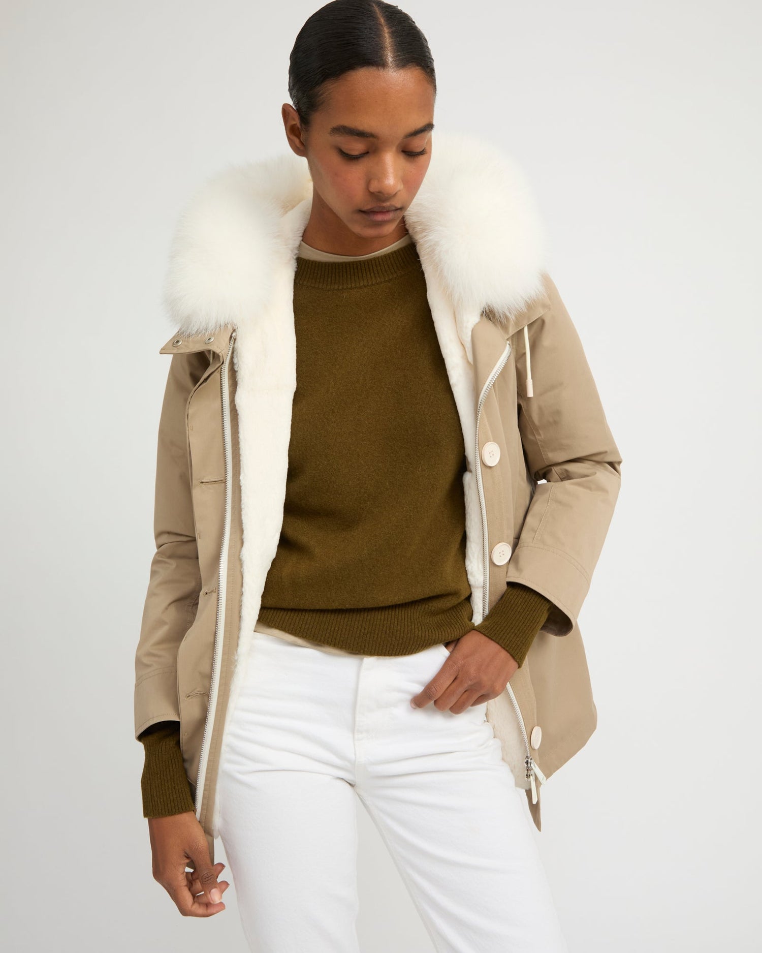 Parka avec fourrure