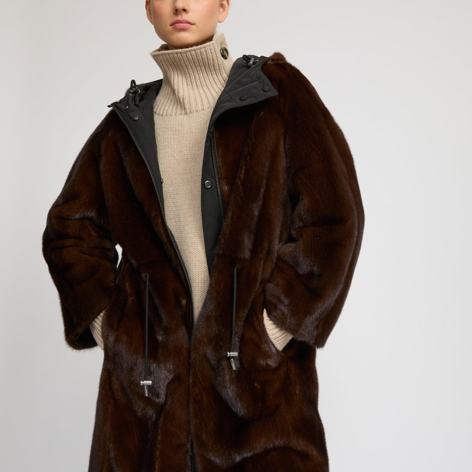 Parkas réversibles en vison - Yves Salomon
