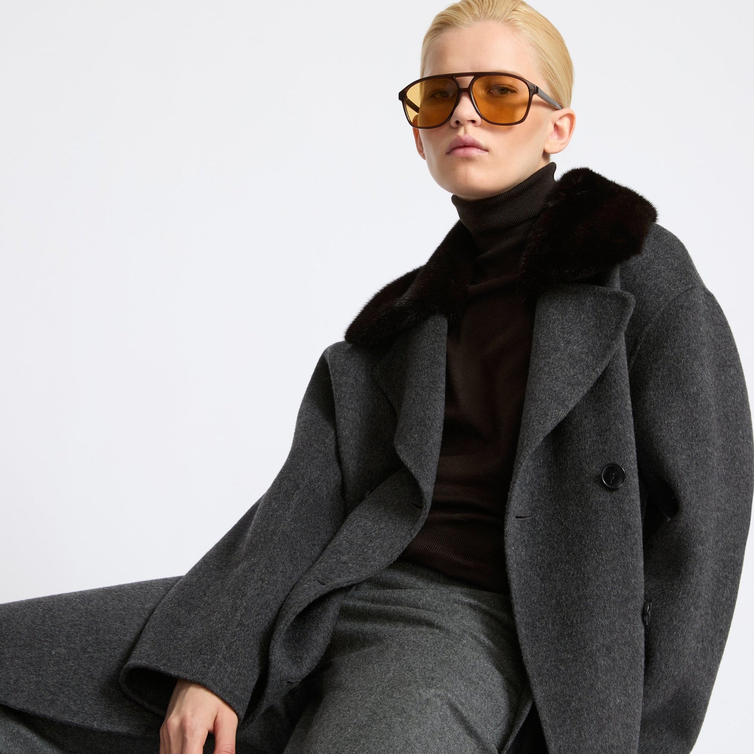 Manteau femme - Yves Salomon collection automne Hiver 2025