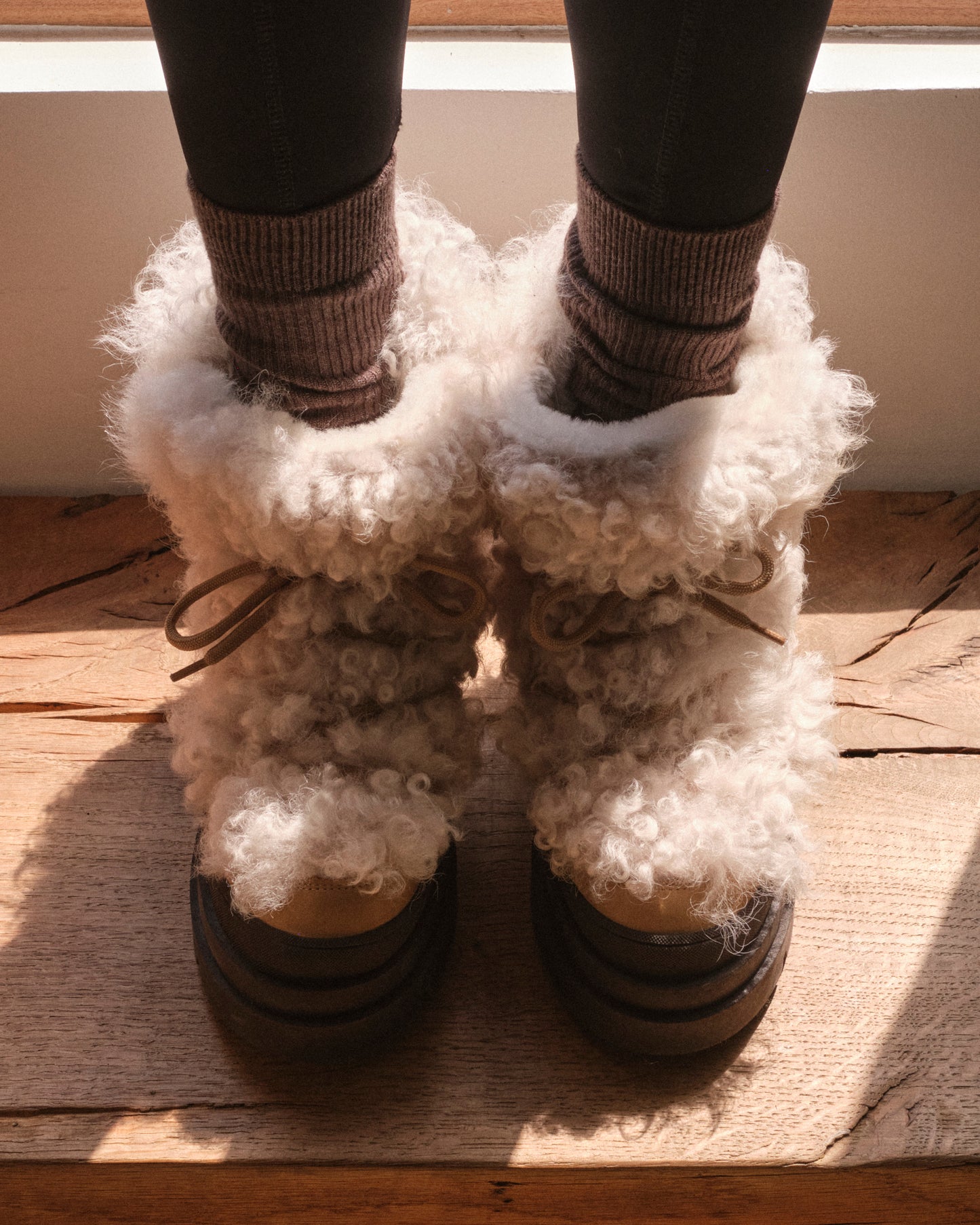 Merino lambskin shearling boots