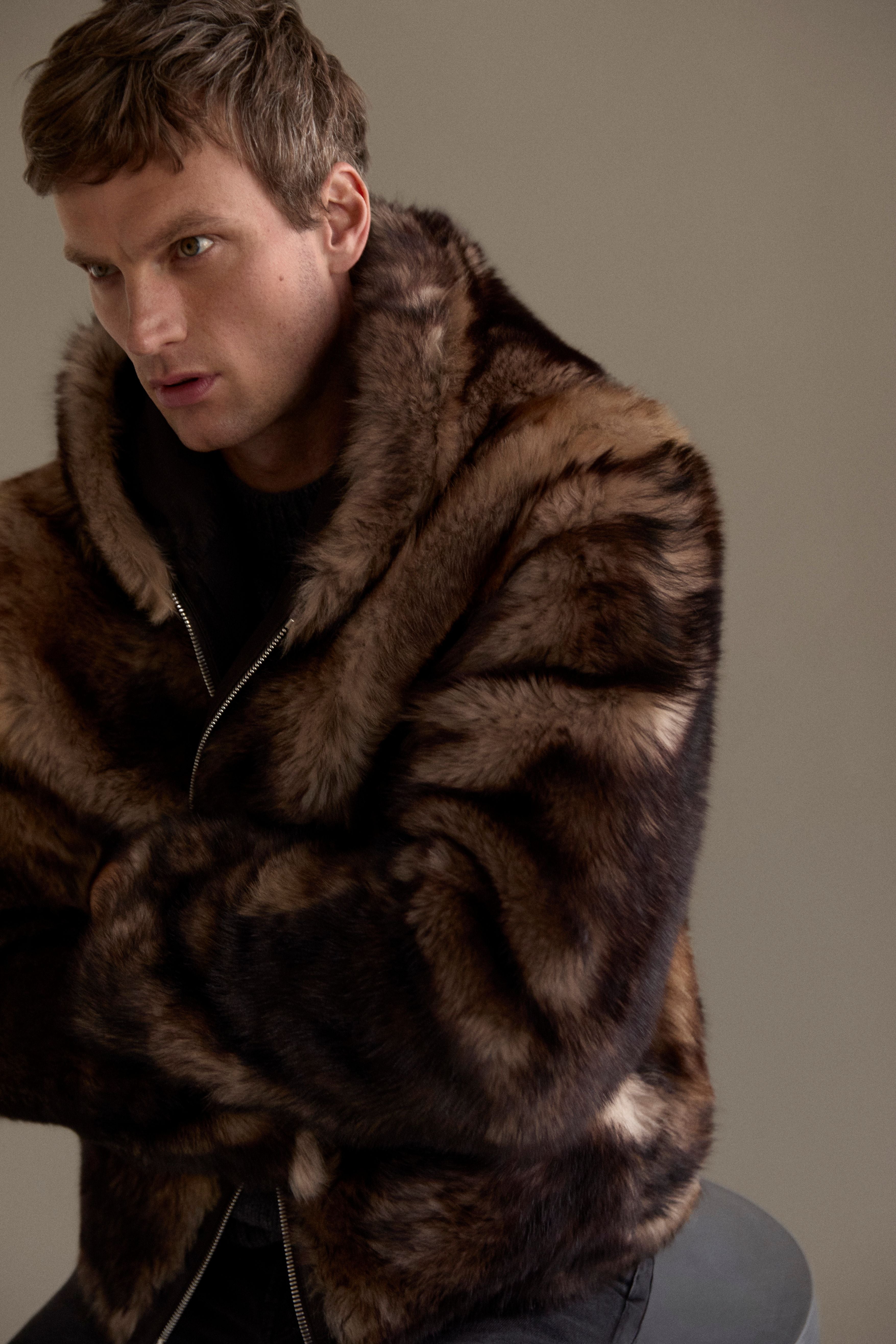 YVES SALOMON パープル　ファーショートコート 女性の毛皮| YVES SALOMON - Yves Salomon