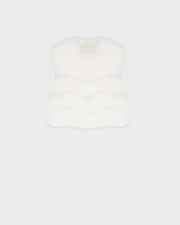 Gilet court en fourrure de renard