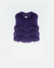 Gilet court en renard