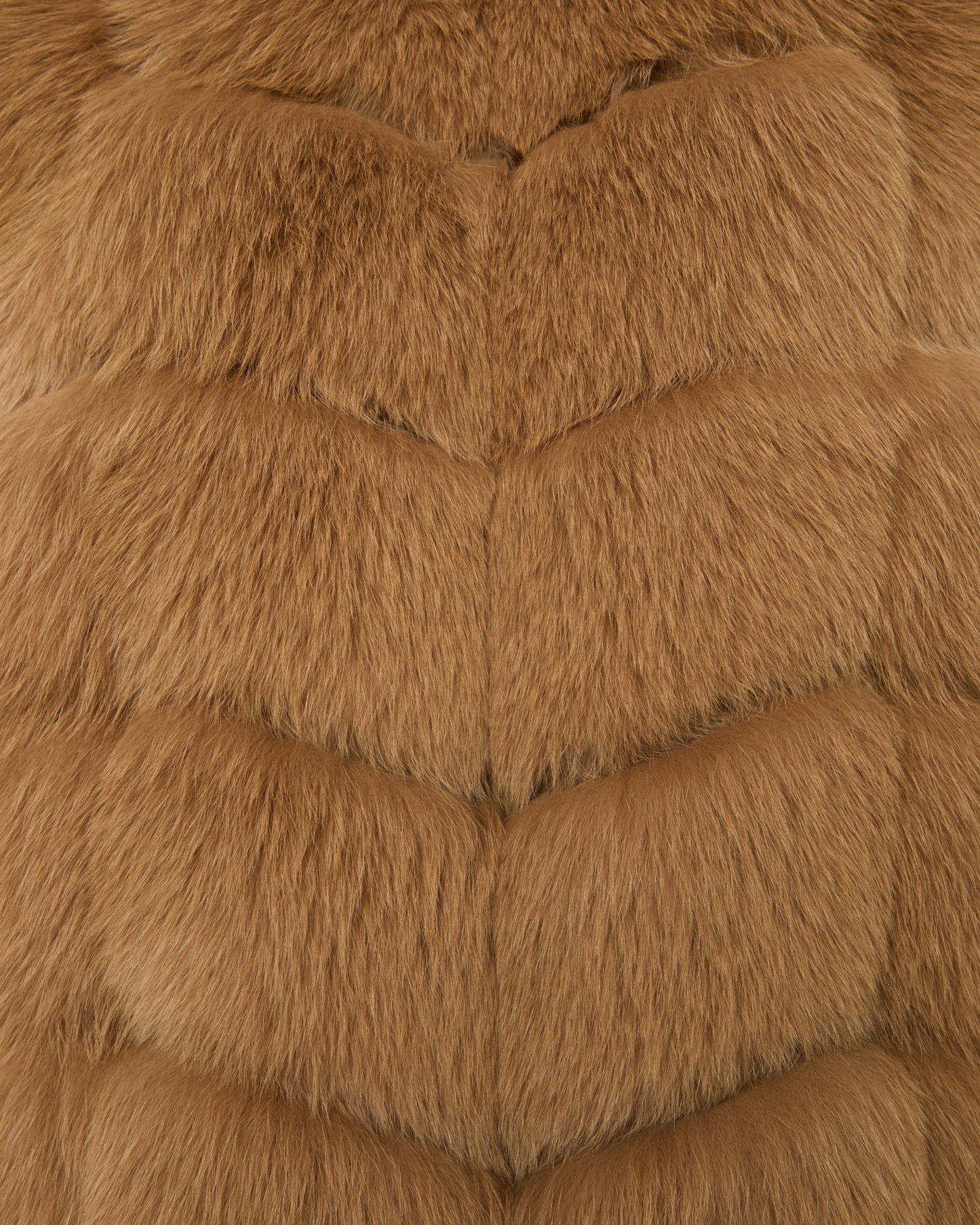 Sleeveless fox fur vest