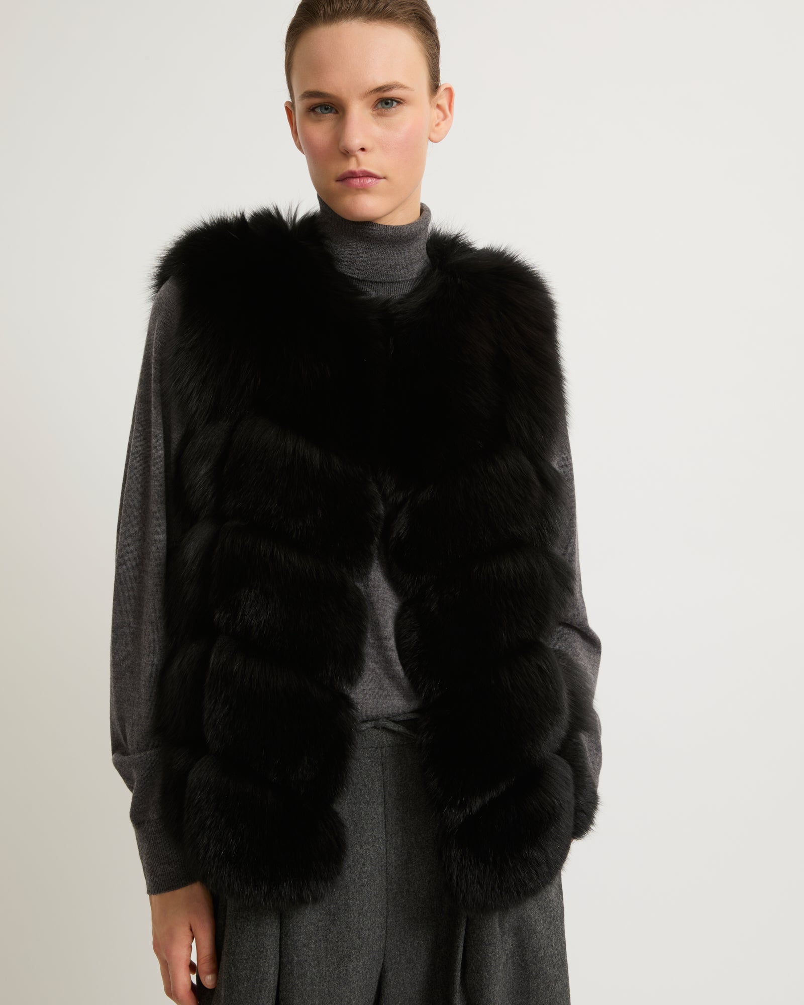 Yves salomon fur vest discount