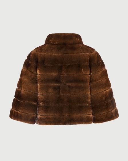 Long hair mink jacket