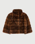 Veste en vison long poil