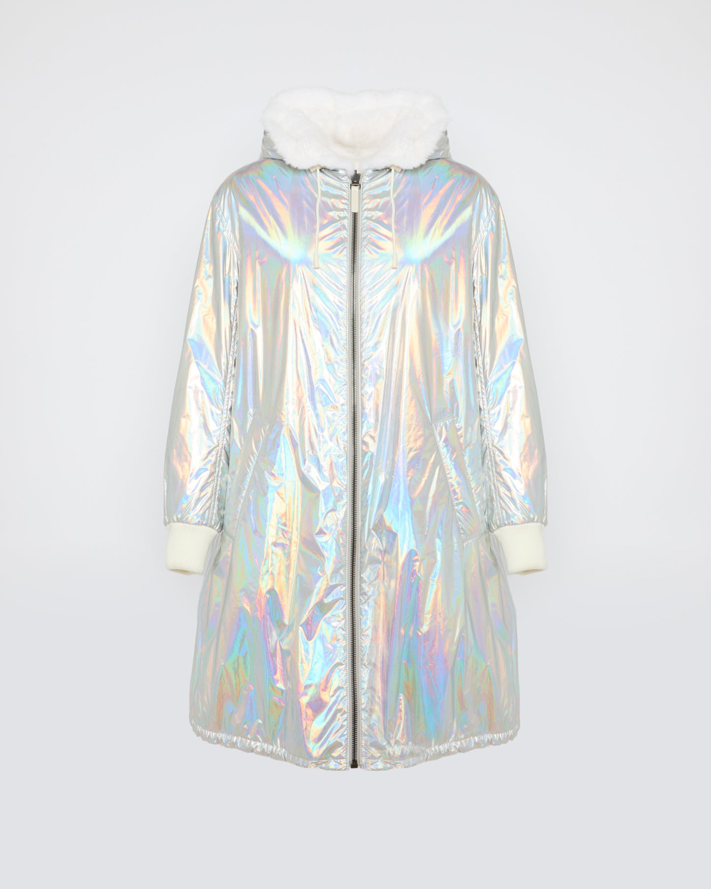 Black Friday 2025 - Yves Salomon - Manteau avec finition métalissée