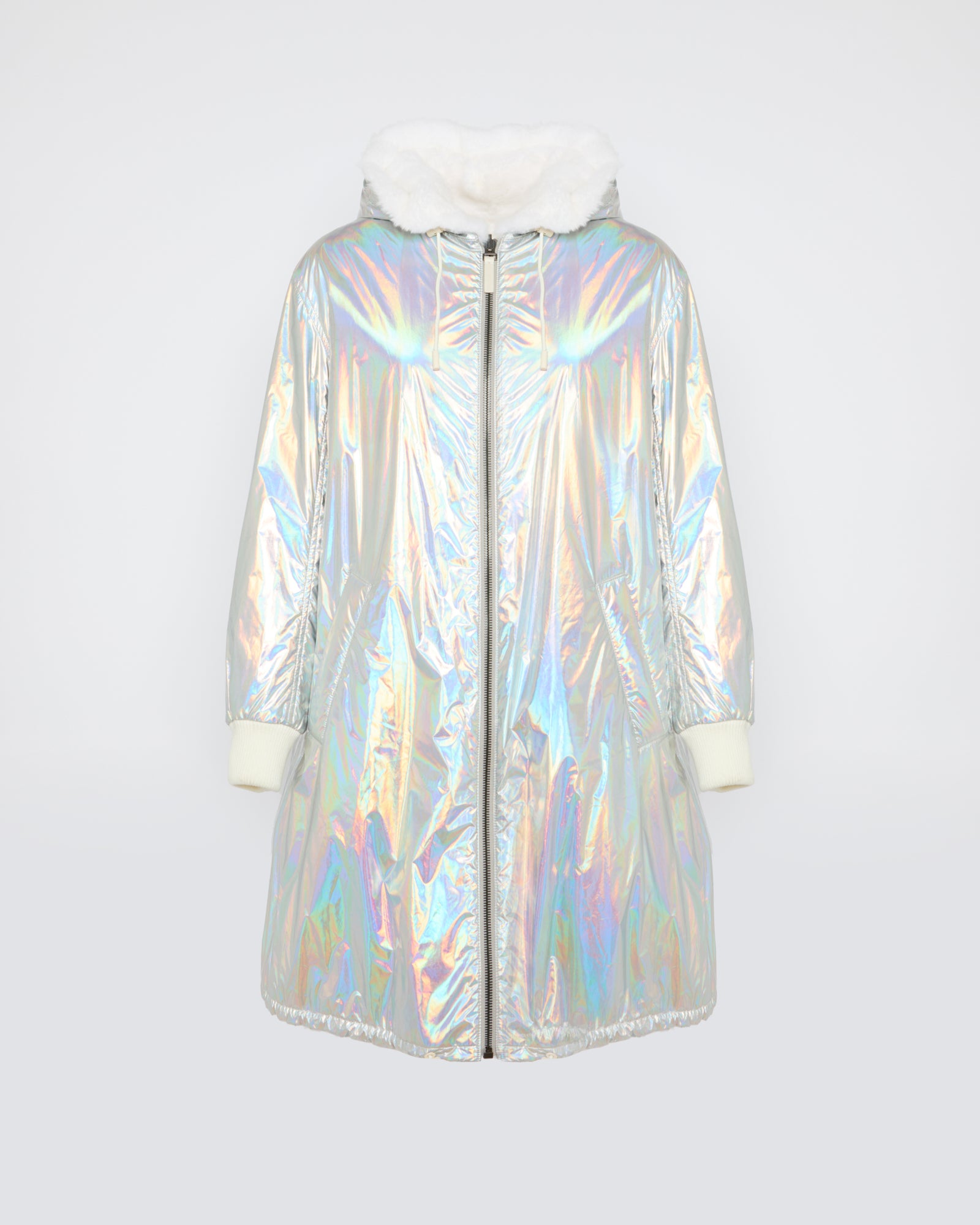 Black Friday 2025 - Yves Salomon - Manteau avec finition métalissée