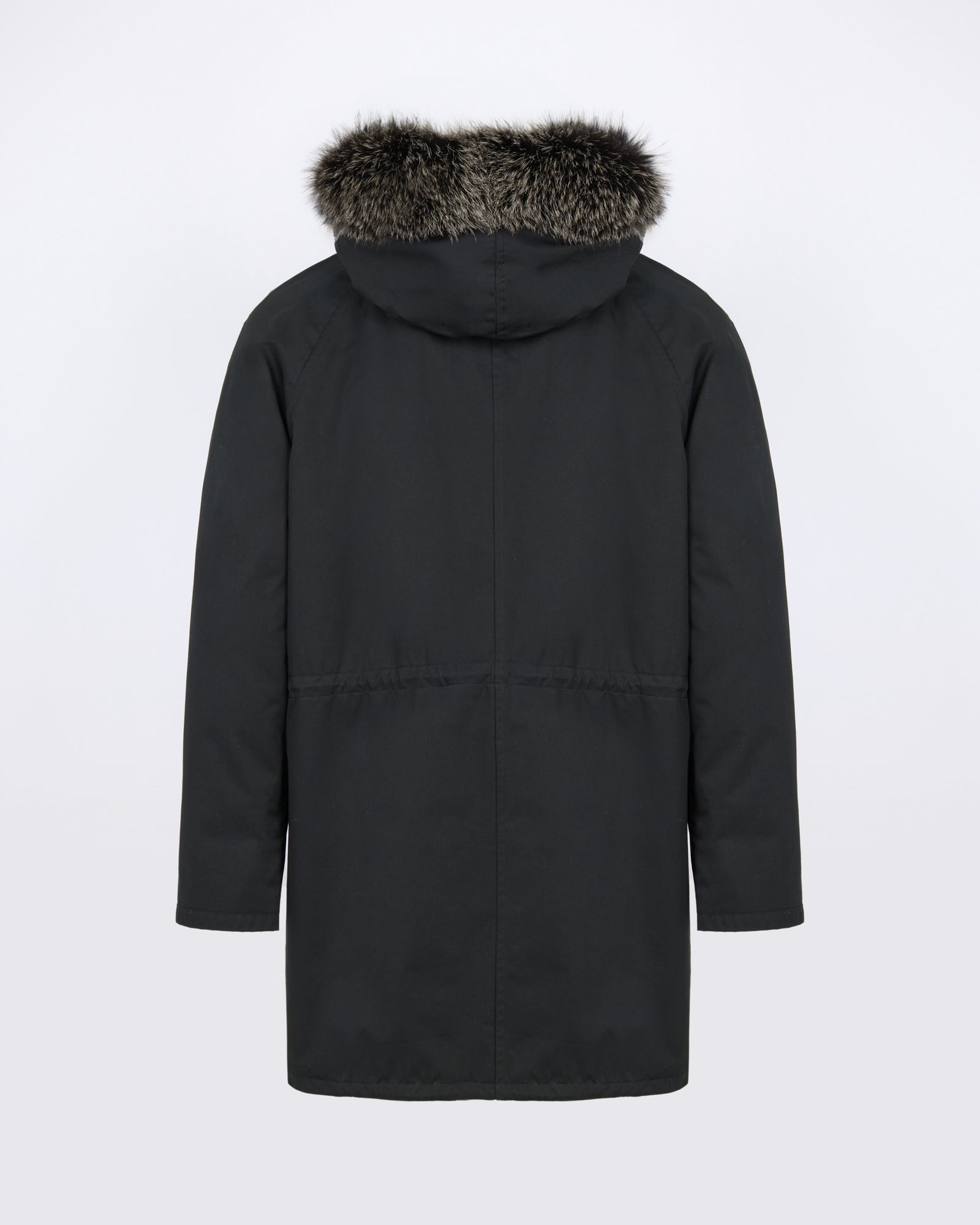 Parka iconique en coton mélangé avec fourrure de renard et lapin - Yves Salomon - Nouvelle collection Automne Hiver