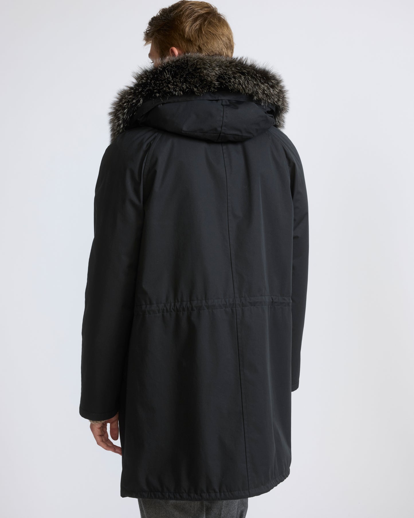 Parka iconique en coton mélangé avec fourrure de renard et lapin