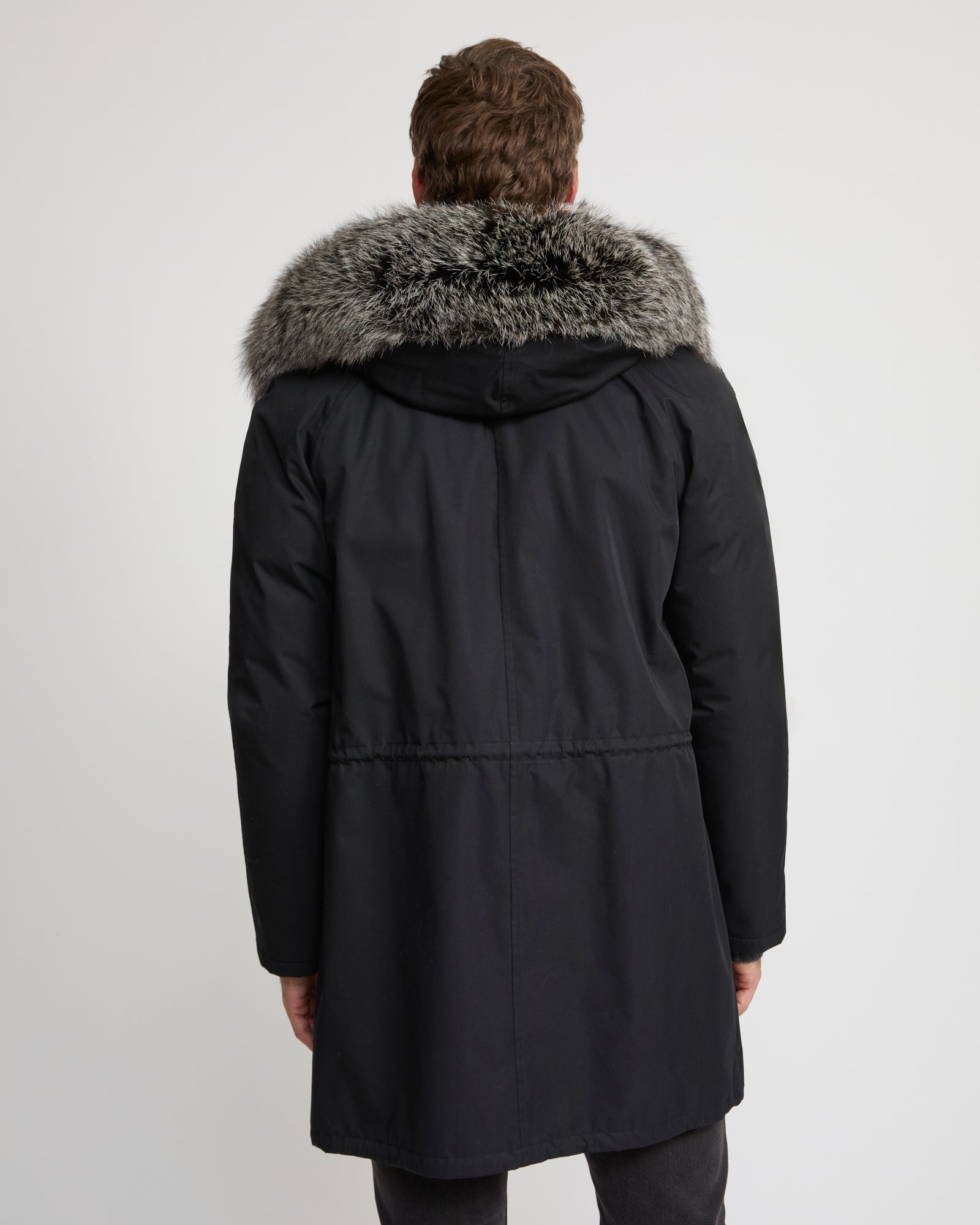 Iconic parka in technical cotton with fox and rabbit fur – Yves