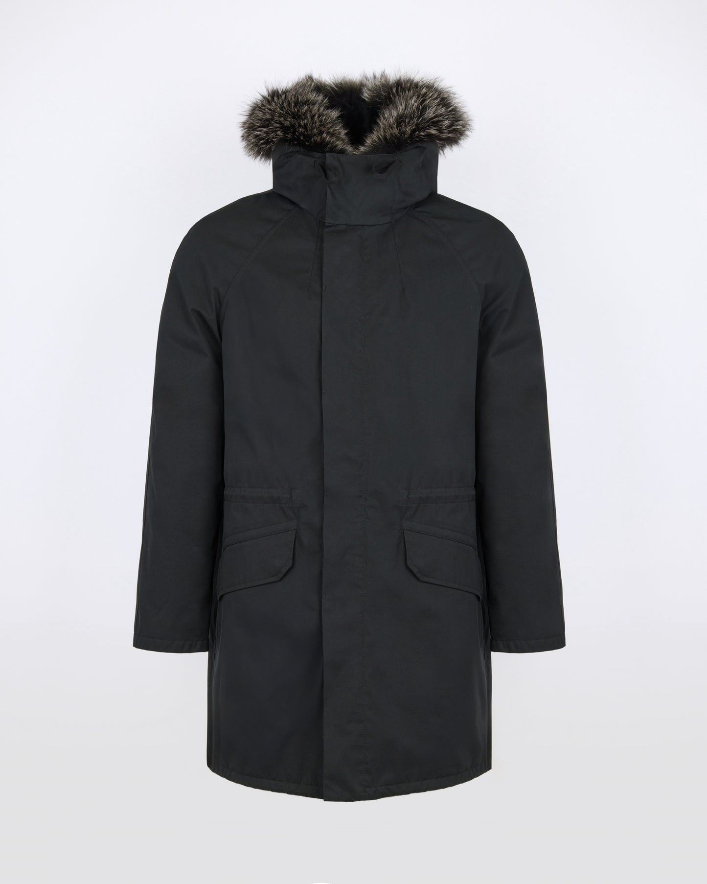 Parka iconique en coton mélangé avec fourrure de renard et lapin - Yves Salomon - Nouvelle collection Automne Hiver
