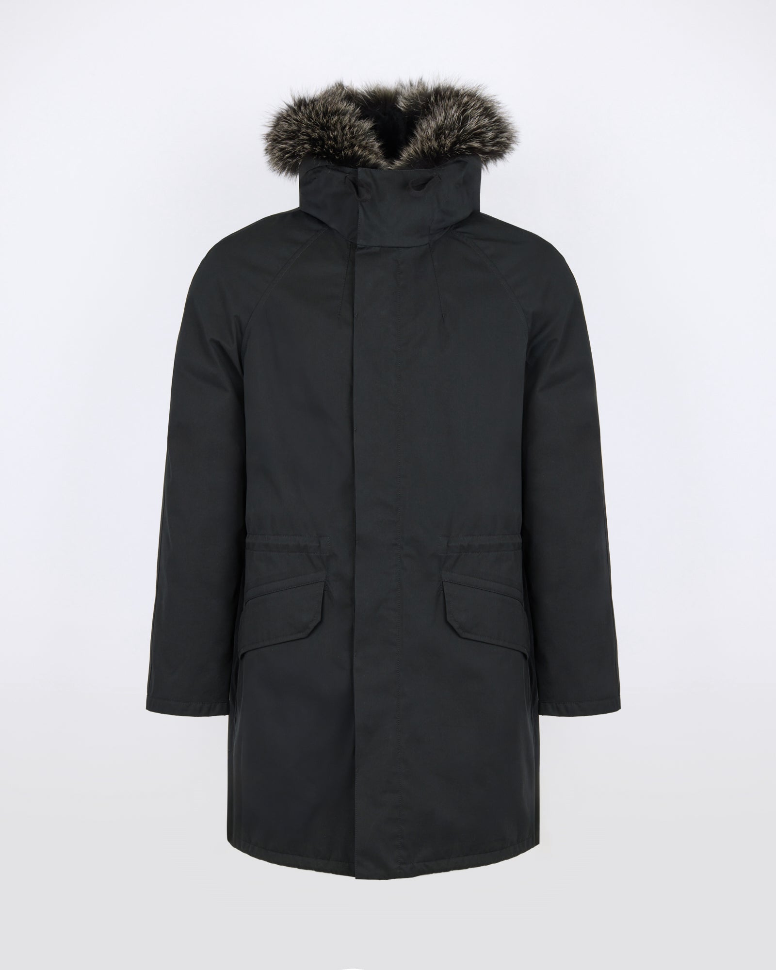Parka iconique en coton mélangé avec fourrure de renard et lapin - Yves Salomon - Nouvelle collection Automne Hiver