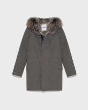 Parka iconique en coton mélangé avec fourrure de renard et lapin