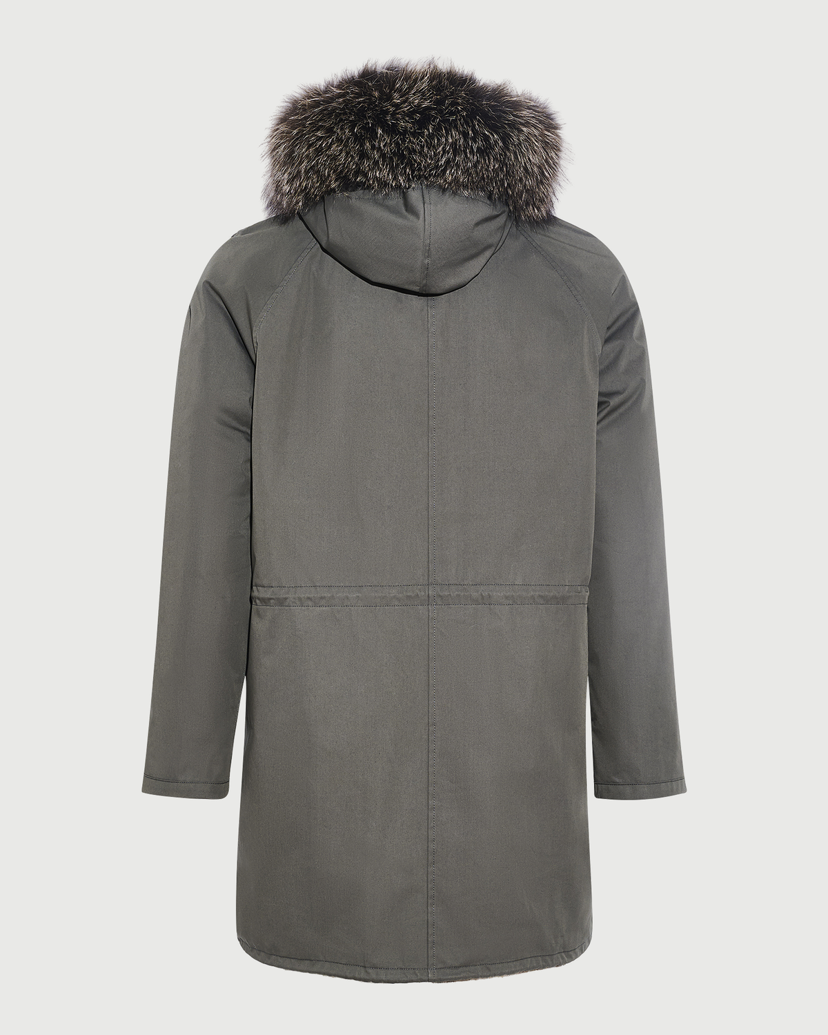 Parka iconique en coton mélangé avec fourrure de renard et lapin- Yves Salomon - Nouvelle collection Automne Hiver