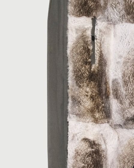 Parka iconique en coton mélangé avec fourrure de renard et lapin- Yves Salomon - Nouvelle collection Automne Hiver