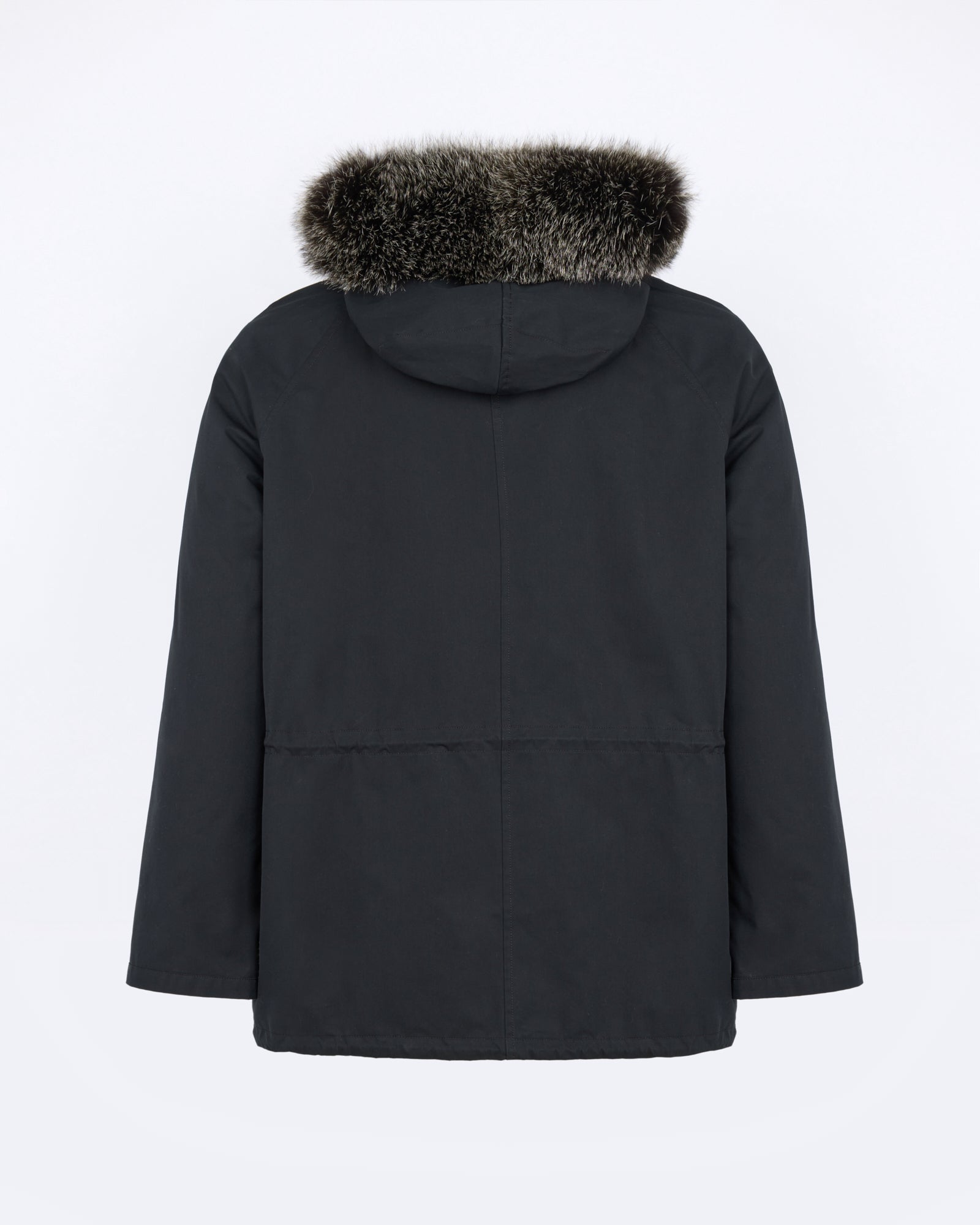 Parka iconique courte en coton mélangé imperméable avec fourrure de renard et de lapin - Yves Salomon - Nouvelle collection Automne Hiver