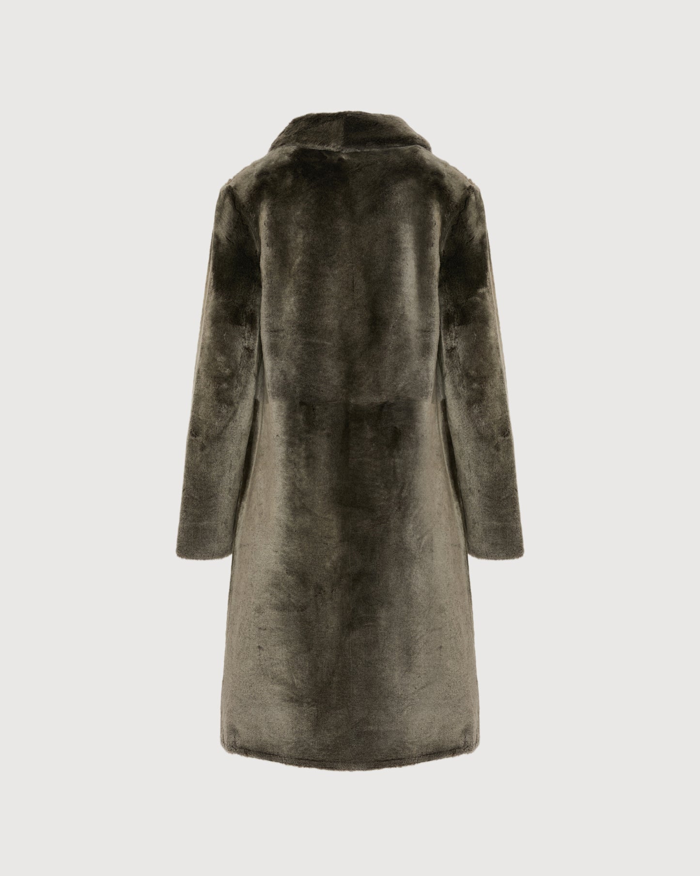 Manteau réversible en peau lainée d'agneau mérinos