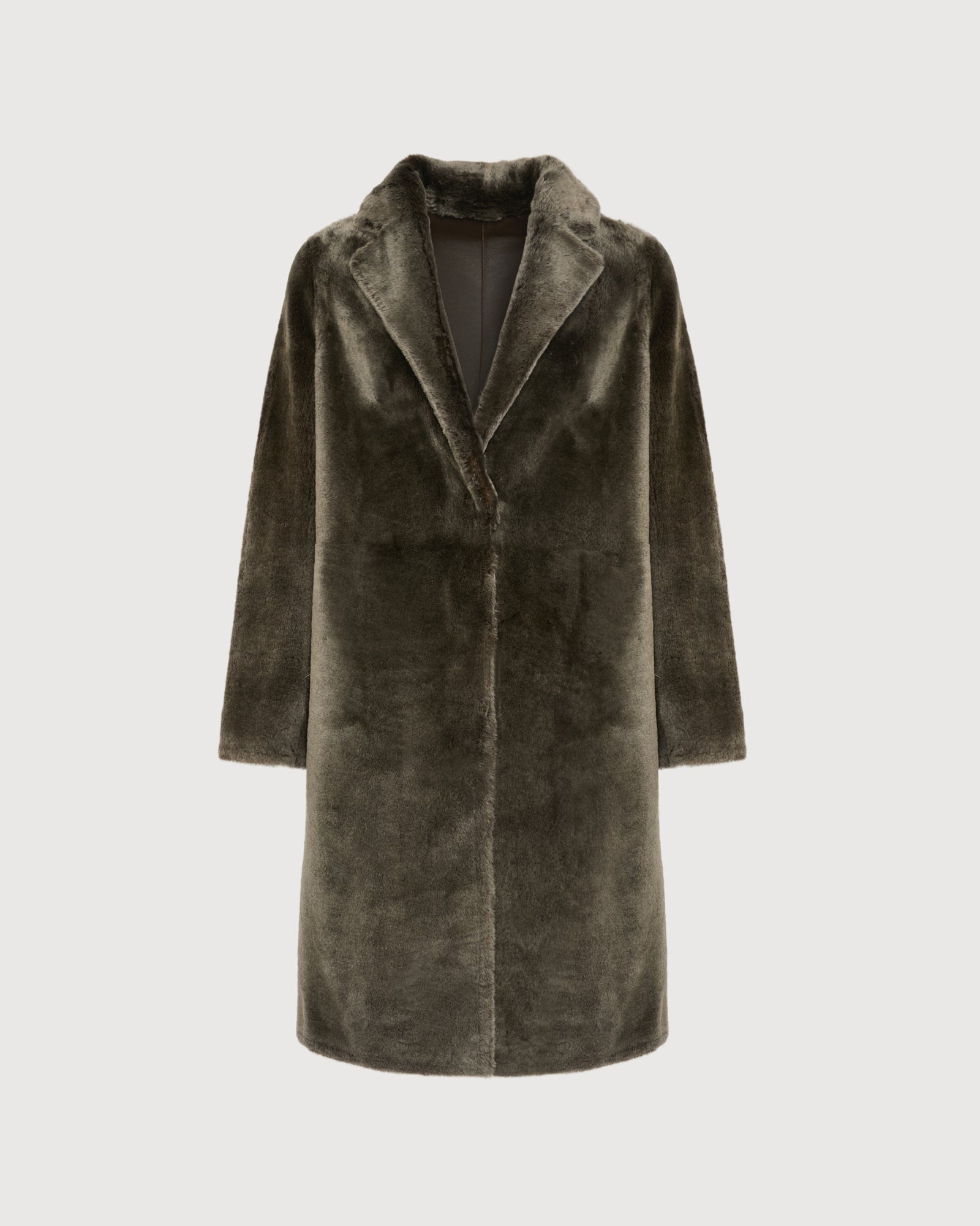 リバーシブル メリノシアリングコート – Yves Salomon