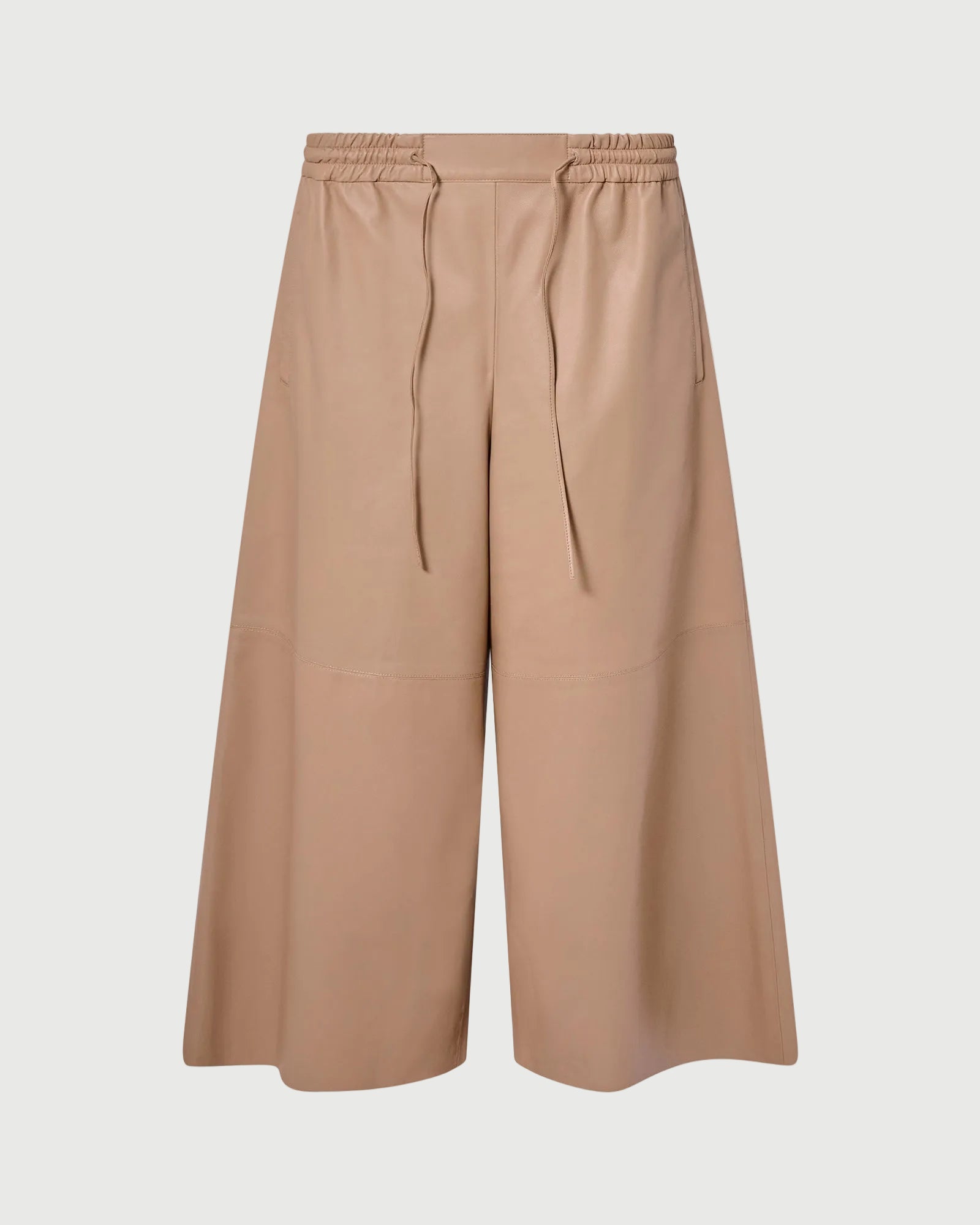 Jupe culotte en cuir d'agneau fin -Yves salomon - Nouvelle collection Printemps Été