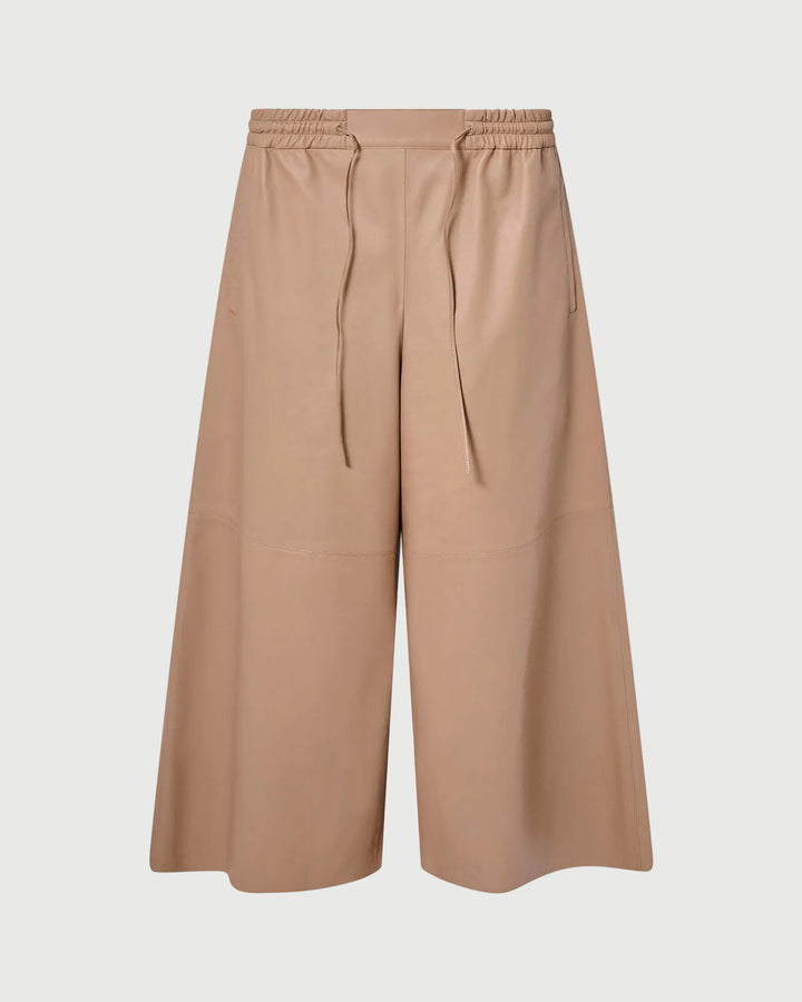 Culottes in fine lamb leather