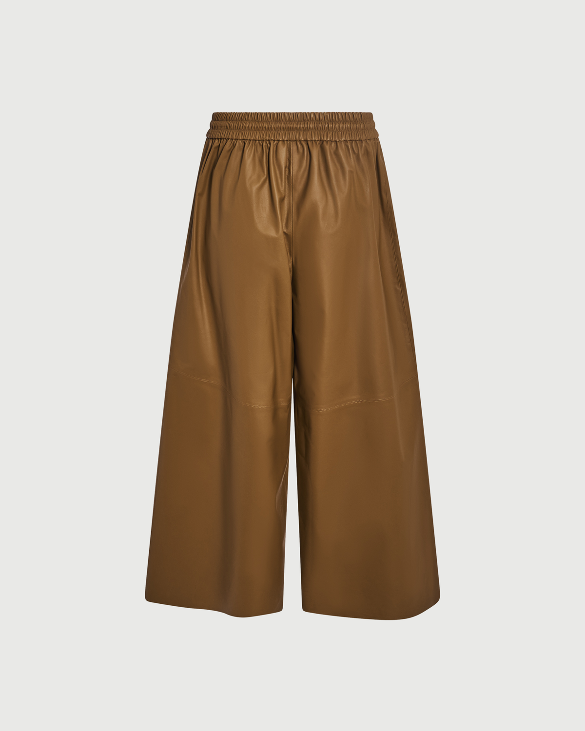 Jupe culotte en cuir d'agneau fin- Yves Salomon - Nouvelle collection Automne Hiver