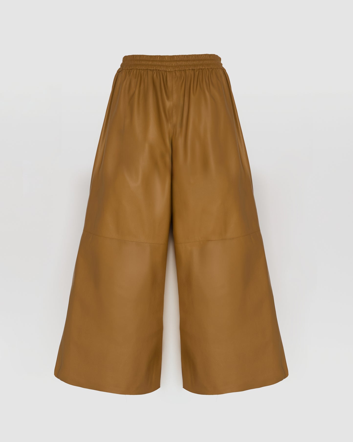 Jupe culotte en cuir d'agneau fin -Yves Salomon
