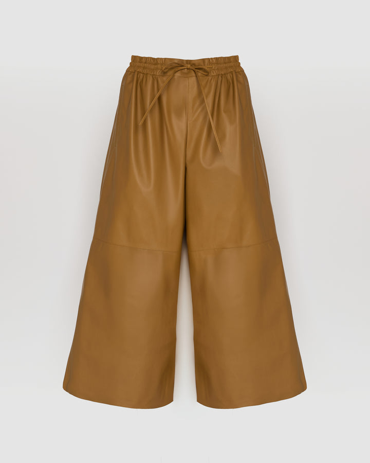 Culottes in fine lamb leather